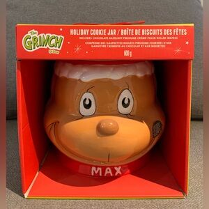 New Dr. Seuss The Grinch MAX Santa Cookie Jar 2025 Cookies & Chocolate Included